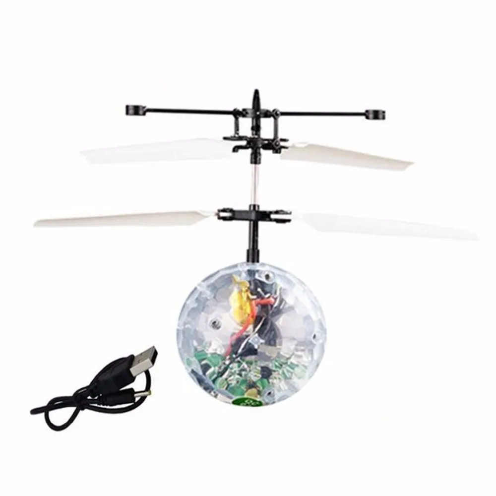 RC Flying Ball infrared Induction Helicopter Built-in Shinning LED Lighting for Kids Teenagers Colorful Flyings Toy | Игрушки и хобби