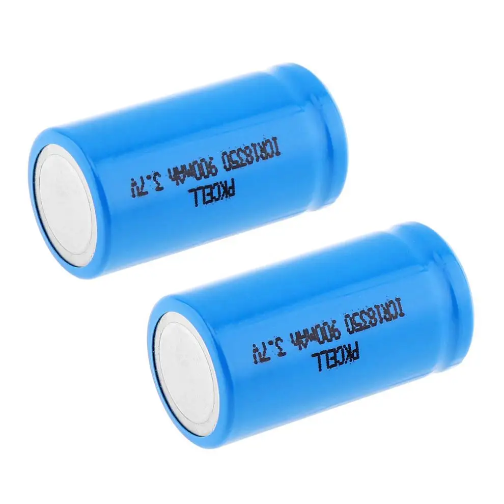 2 шт./лот PKCELL 900mAh 3 7 V ICR 18350 литий-ионная аккумуляторная батарея с 1000 циклами для