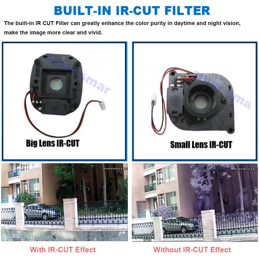 smar new super hd 2mp5mp ahd camera waterproof 6 nano ir leds security camera ahdh system video surveillance with bracket free global shipping