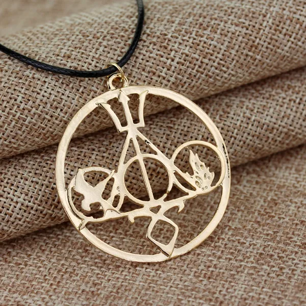 gold Ожерелье из костей Mortal Instruments, винтажный кулон Angelic power Runes shadowhunter, подарок для мужчин и женщин-30 - Окраска металла: gold
