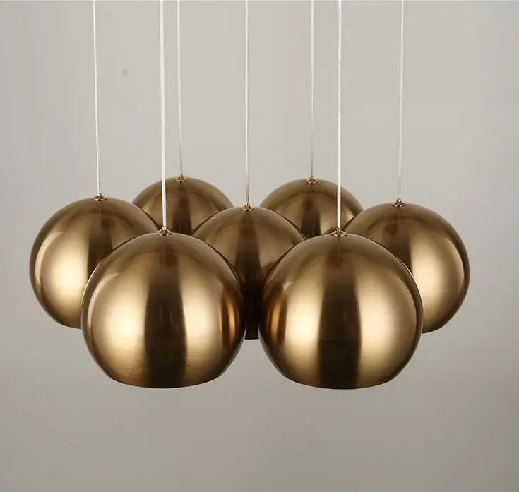 Винтажная Подвесная лампа 7 головок промышленное освещение в клетку Современная