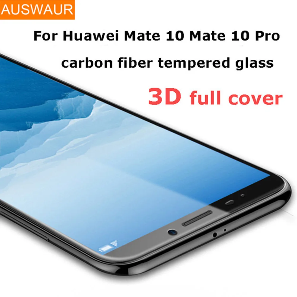 Для Huawei Mate 9 закаленное стекло 3D полное покрытие углеродное волокно Защита экрана