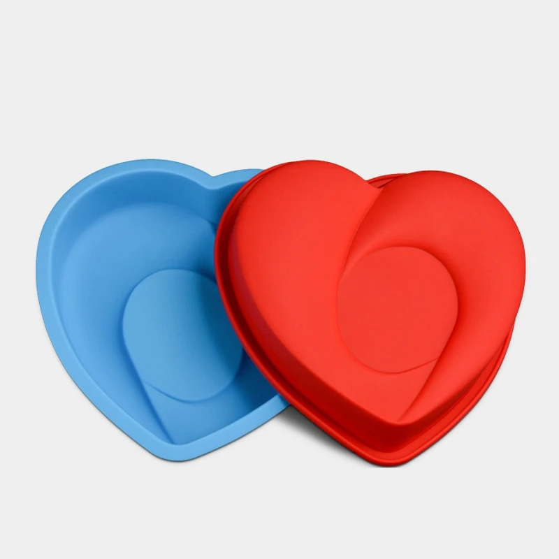 Антипригарная силиконовая форма для торта пиццы хлеба 9 дюймов|heart shaped cake|fondant