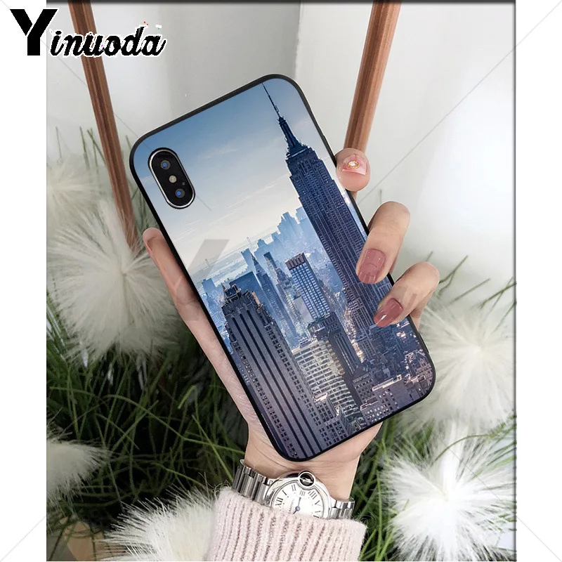 A10 Yinuoda Нью-Йорк ТПУ Мягкий силиконовый чехол для телефона iPhone 6S 6plus 7 7plus 8 8Plus X Xs MAX 5 5S XR - Цвет: A10