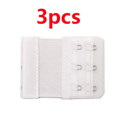 3pcs 3/4 шт. 2 ряда 3 крючка бюстгальтер расширитель для Для женщин нейлон застежка бюстгальтера назад расширение резинка на ремешок мягкий бюстгальтер ремешок расширители Sujetador - Цвет: 3pcs