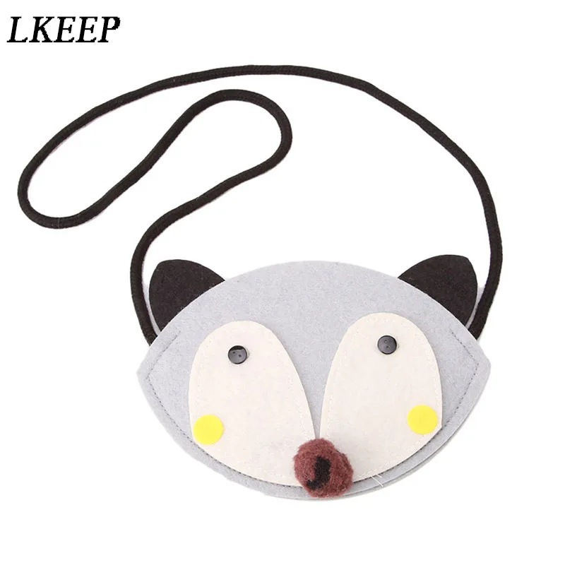 

Animal Shape Shoulder Bag Handmade Non-woven Fabric Patch Handbag Mini Coin Bag Small Wallet Pouch Toy Bag