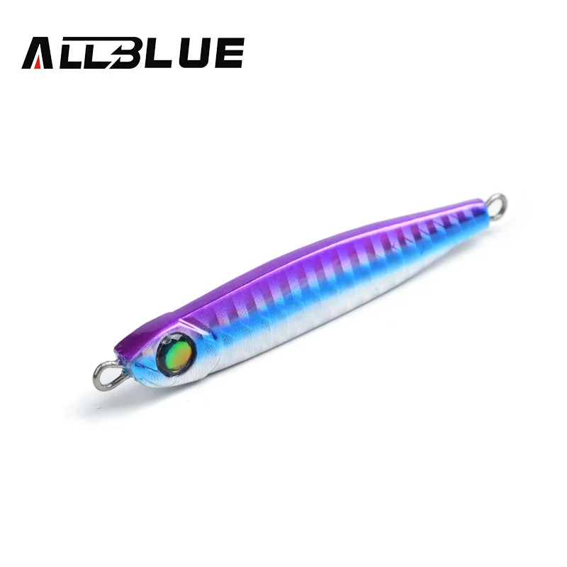 ALLBLUE высокое качество Металлический Поплавок ложка 35 г 3D глаза Искусственные