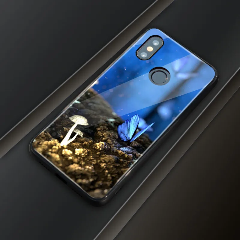 Для Xiaomi redmi note 7 Чехол из закаленного стекла чехол для Принт фото DIY индивидуальное