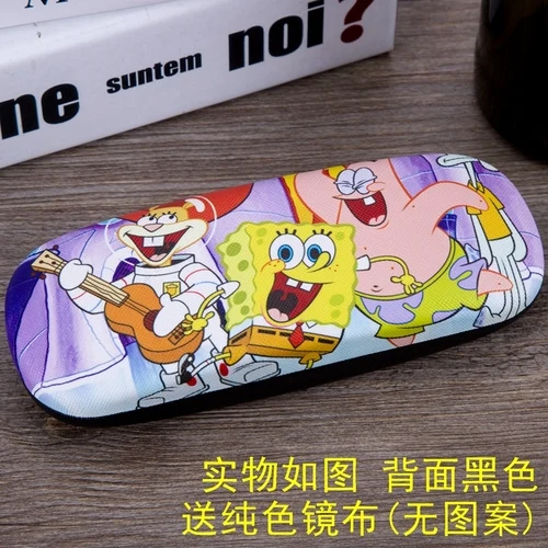6 Spongebob комический персонаж мультфильма милый креативный мальчик и девочка студентка близорукость очки чехол Портативный Мода леди Чехол для очков - Цвет: 6