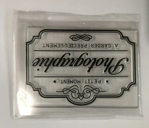 3 7x8cm Французский прозрачный значок для DIY печать для скрапбукинга изготовление карт C289 - Цвет: 3 7x8cm
