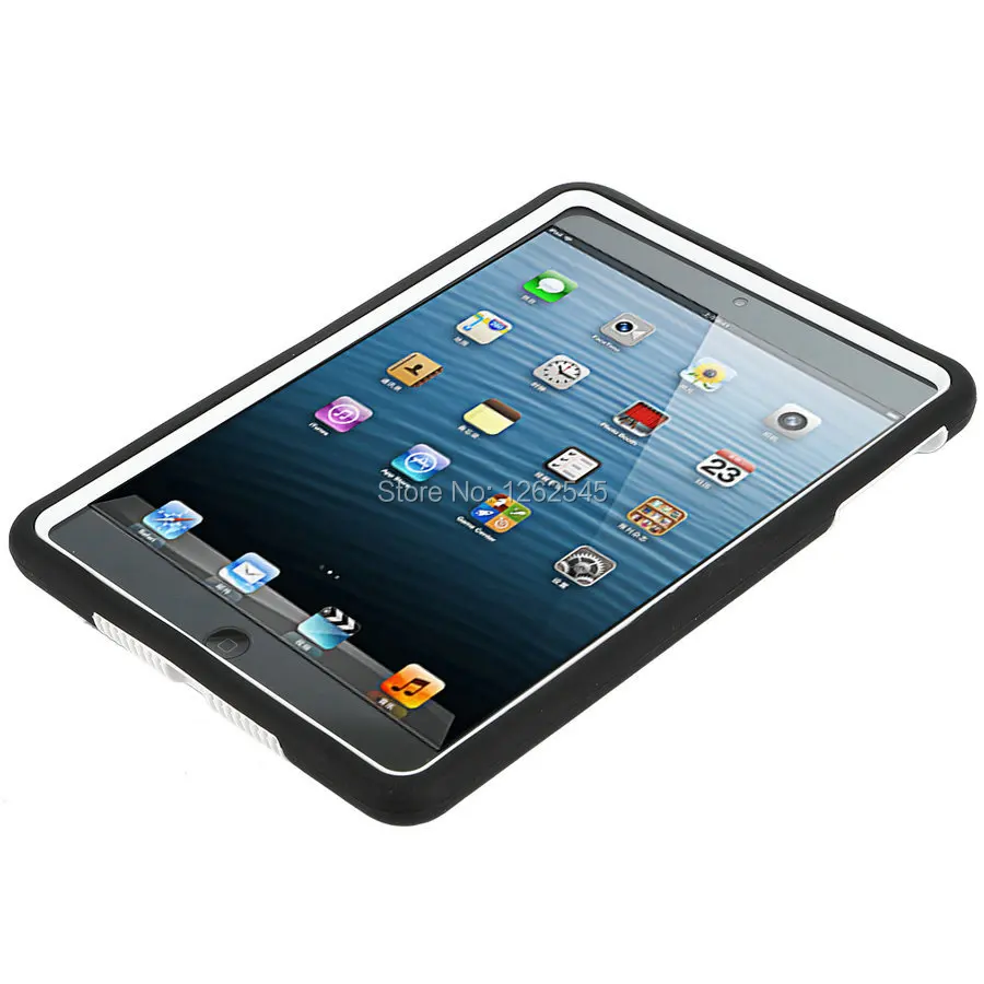 Силиконовый гибридный жесткий чехол для Apple Ipad Mini ударопрочный чехол-подставка