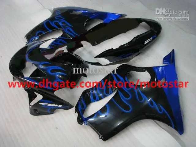 Изготовленный На Заказ INJECION комплект обтекателей для HONDA 1999 2000 CBR600 F4 красный пламя тела по ремонту мотоциклов Обтекатели комплект CBR 600 F4 99 00