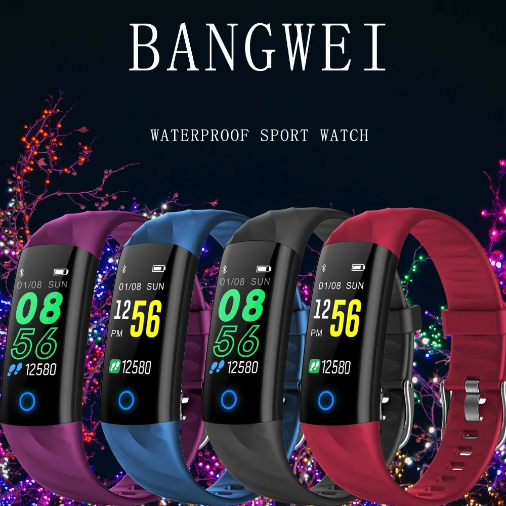BANGWEI2018 Новый смарт часы женские для фитнеса IP68 плавательный Водонепроницаемый