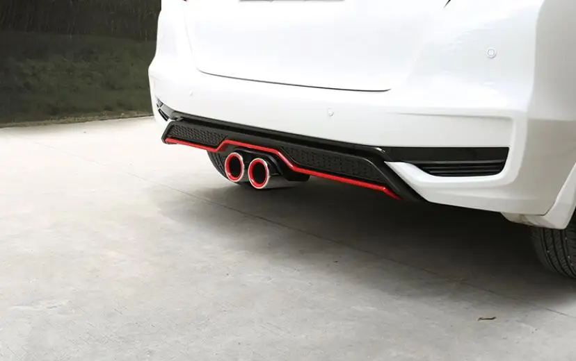 Для Honda Fit 2018 1 шт. абсолютно новый Автомобильный задний бампер диффузор спойлер ABS