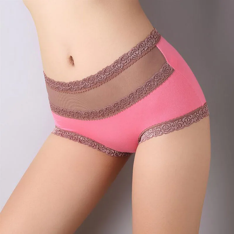 Pink BllooBeell, новинка, кружевное женское нижнее белье, сексуальные трусики, выдалбливают, женские трусы, высокая посадка, одноцветные, женское нижнее белье, размеры/XL - Цвет: Pink