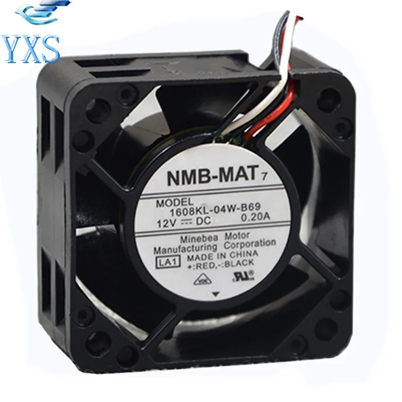 1608KL 04W B69 DC12V 0.20A 4020 4 см 40*40*20 мм 3 провода охлаждающего вентилятора компьютера|fan
