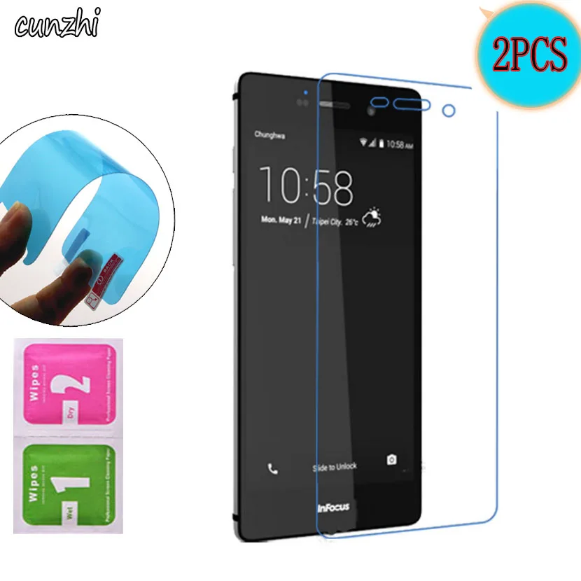 2 шт. сверхпрозрачная защитная пленка из мягкого ТПУ с нано покрытием для Infocus M808