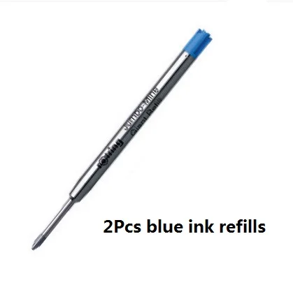 2pcs blue refills Rotring Tikky шариковая ручка M pen point синие чернила 1 штука - Цвет: 2pcs blue refills