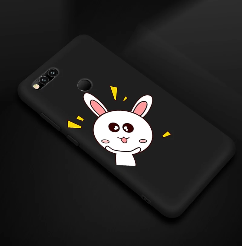 Мягкий силиконовый чехол для huawei Honor 7A Pro 7C 7X, матовый чехол для телефона s для Redmi 5 Plus 5A 6 6A Go, тонкий черный чехол - Цвет: 01