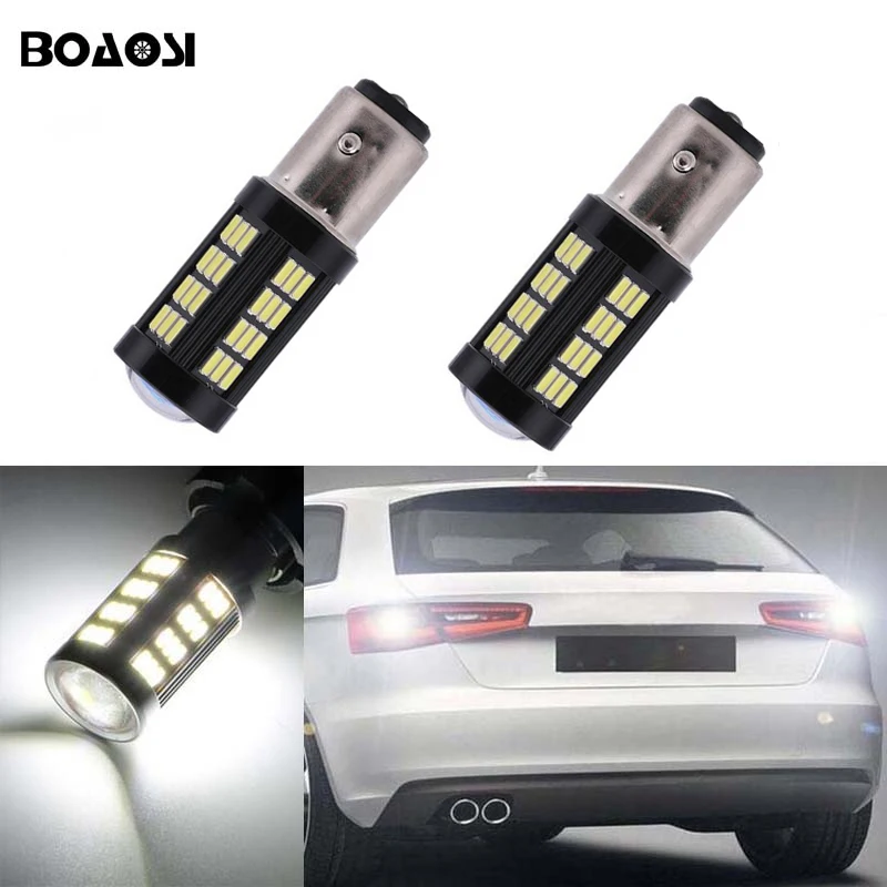 BOAOSI 2x1156 p21w 4014 чип CREE LED 66SMD лампы для резервного заднего света AUDI A6 S3 S4 RS4 RS6|Фара
