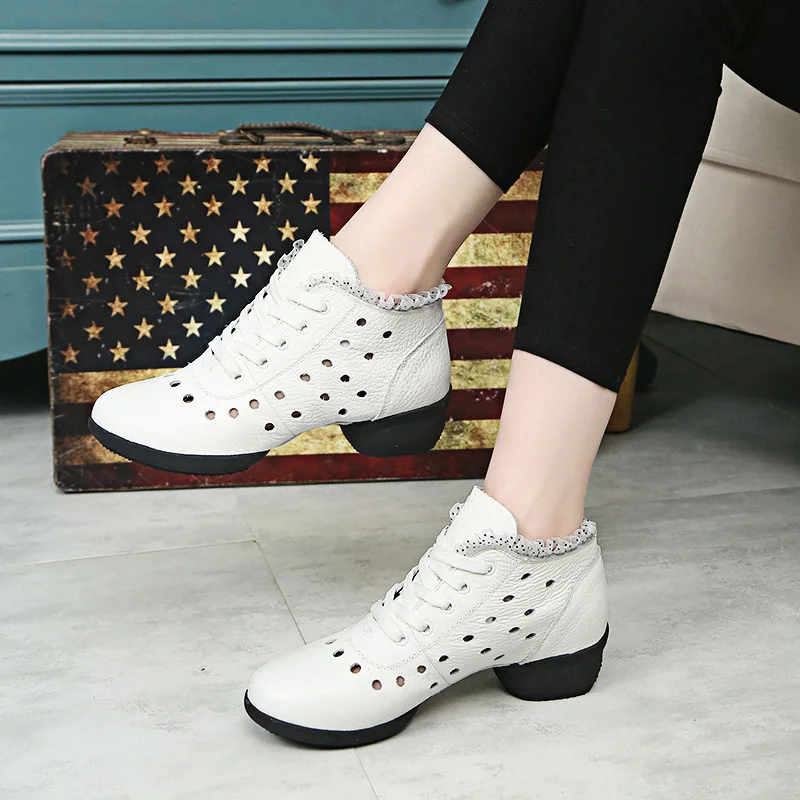 Профессиональная танцевальная обувь для женщин Женская из натуральной кожи с