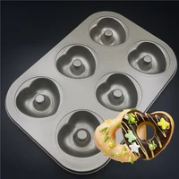 non stick carbon steel cupcake muffin mold heart donuts shaped baking pan cake pan cookie mold kitchen tools