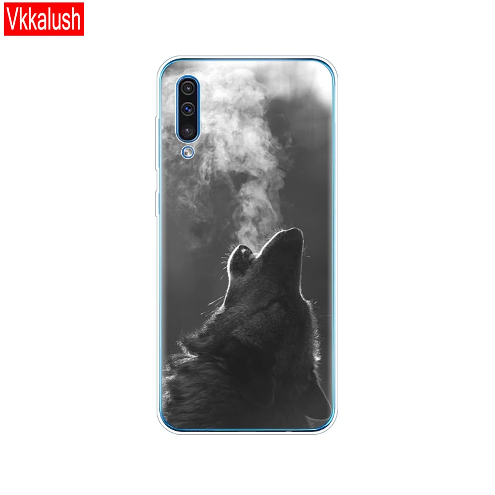 80146 Чехол для samsung Galaxy A50 Чехол Мягкий силиконовый чехол для телефона samsung A50 A505 A505F SM-A505F 6," прозрачный чехол - Цвет: 80146