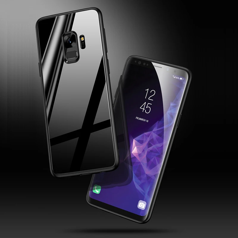 Роскошный зеркальный стеклянный телефонный чехол KaiNuEn для samsung galaxy s8 s9 s 8 9 plus s8plus