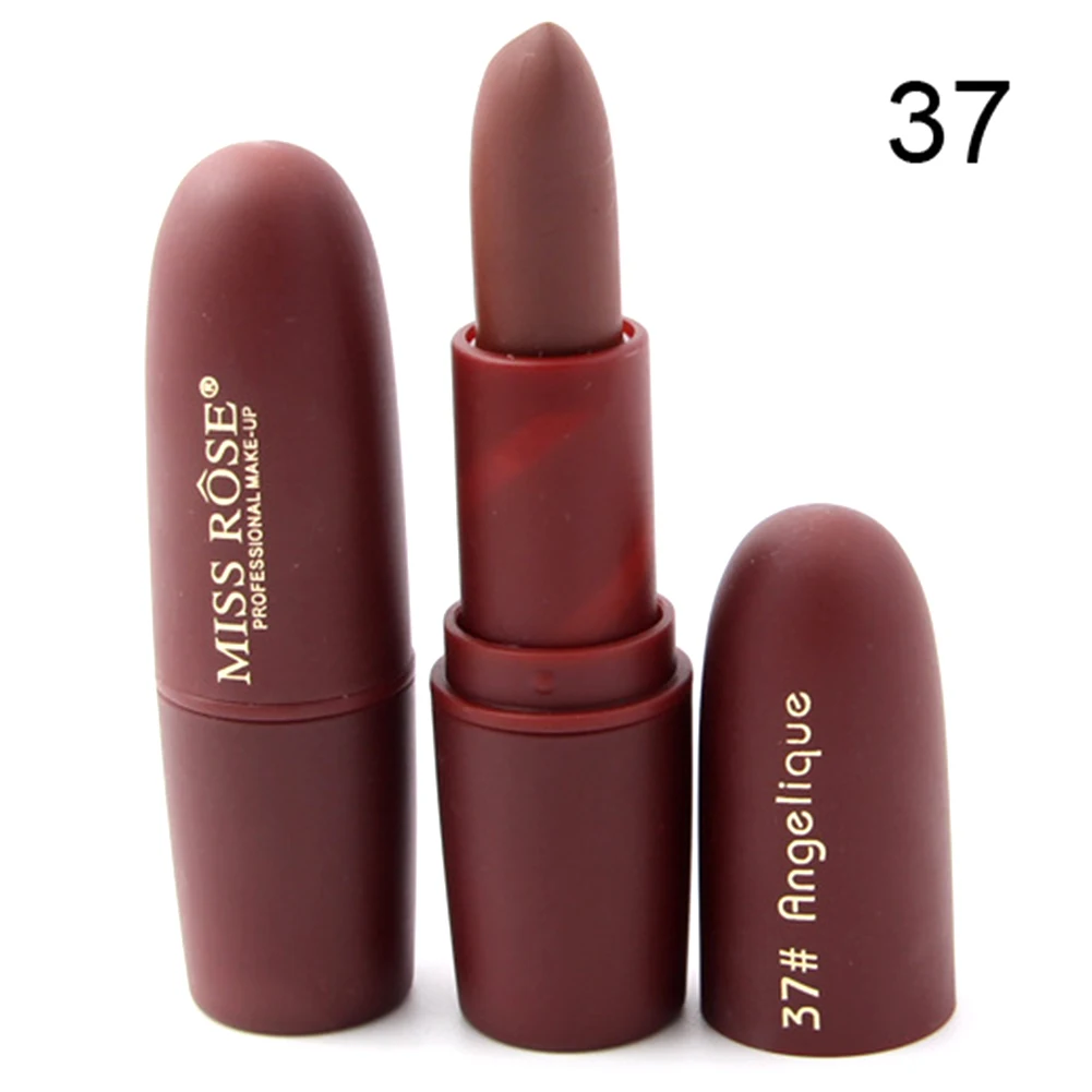 Brand Makeup Red Lips Matte Velvet Lipstick Pencil Cosmetic Long Lasting Lip Tint Pigment Nude Brown |