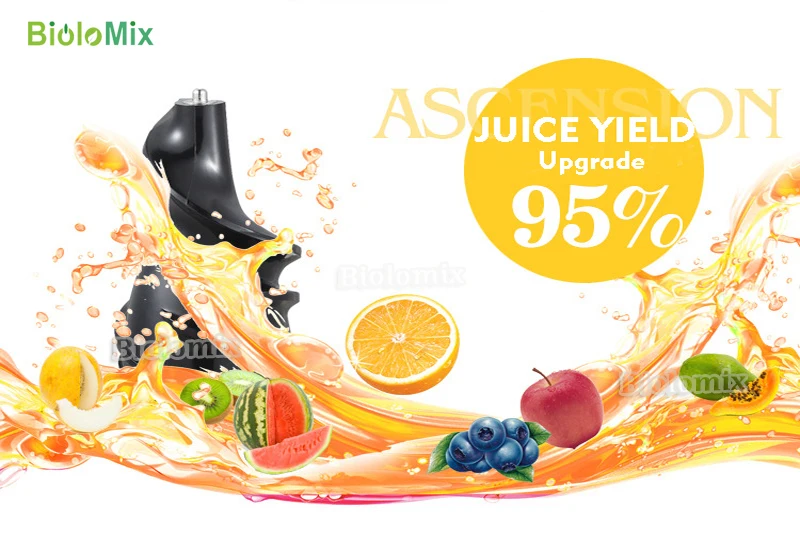 Новинка большой двойной желоб для кормления медленная соковыжималка яблок