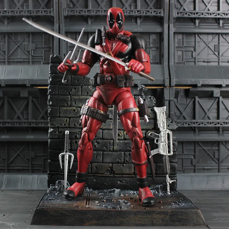 Фильм Figura 18 см супер герой X-men Дэдпул экшен-фигурка из ПВХ Da Collezione модель игрушки |