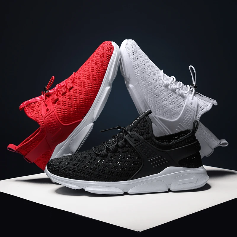 20 Summer New Men Shoes Light Breathable Mesh Large Size Run Casual Hollow Increase Walking Lace-up Sandalmen Sneakers | Обувь