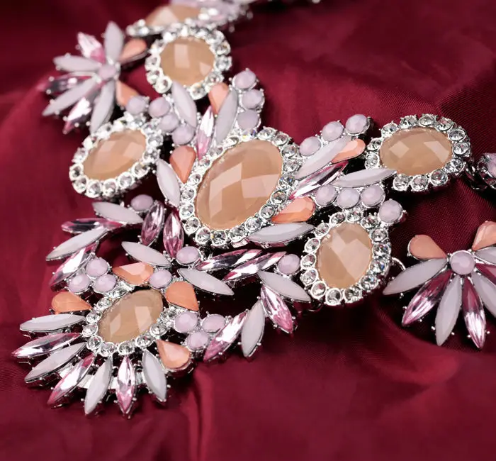 Romantic Series Color Orange Flower Violetta Necklace For Gentle Women Wedding | Украшения и аксессуары