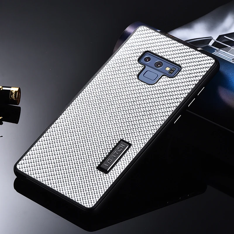 Для samsung Galaxy Note 9 чехол Роскошный металлический алюминиевый бампер крышка из углеродного волокна Защитные чехлы для samsung Galaxy Note 8 чехол