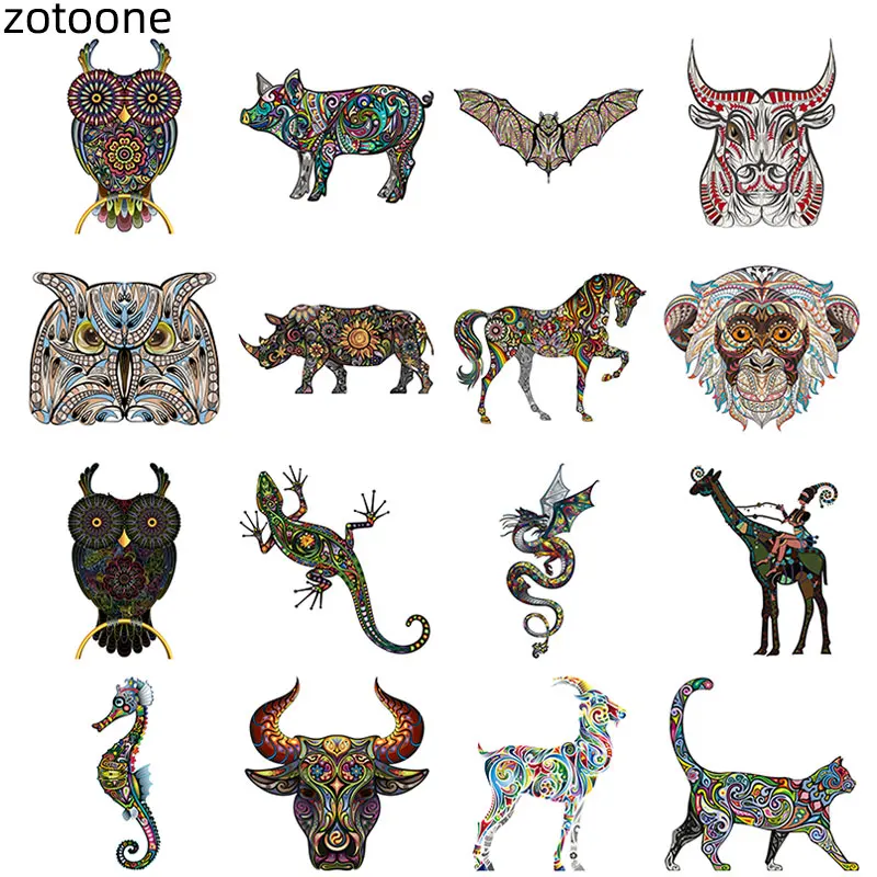Аппликация ZOTOONE сделай сам старинные винтажные нашивки с животными совой для