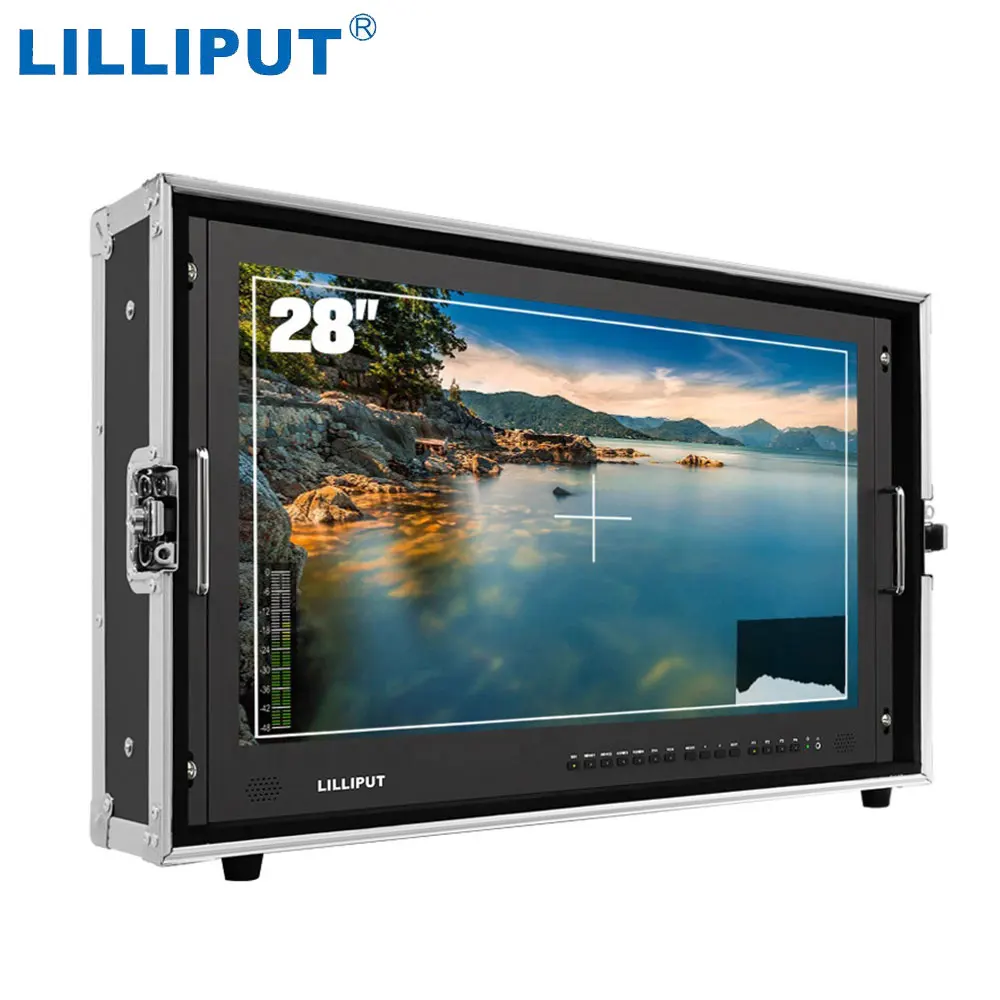 LILLIPUT BM280 4KS Новый 28 &quot3840x2160 4x4K HDMI 3G SDI In &amp Out трансляционный режиссерский монитор с
