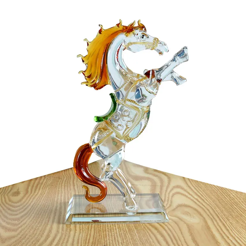 Хрустальное стекло лошадь статуэтка коллекция Лошадь Животное Paperweight украшение