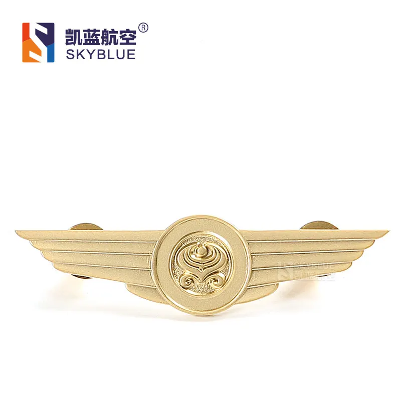 Золотистый значок авиакомпании China Airlines летающая медаль для команда ведущей