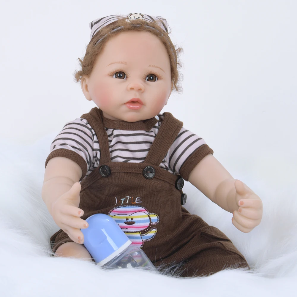 55 см мягкая силиконовая кукла Reborn Baby 22 &quotигрушка для девочек новорожденная