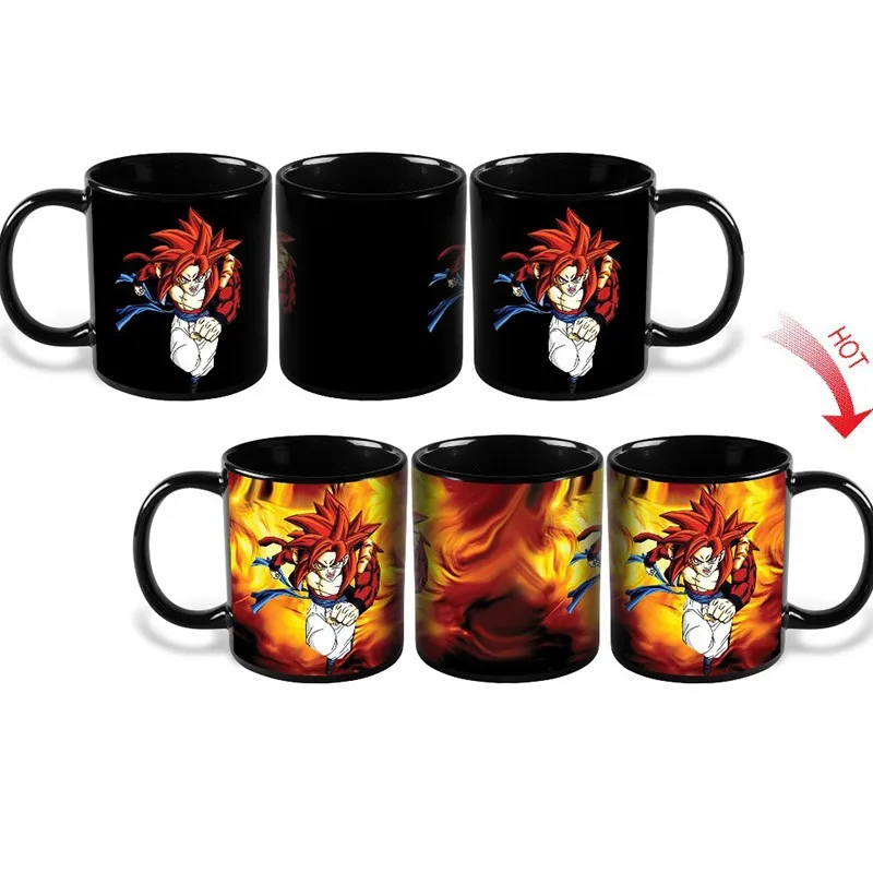 Ходячие мертвецы/Звездные войны/Dragon Ball Z/Бэтмен против Супермена/Капитан Америка кружка реактивная Волшебная меняющая цвет кружка кофейная чашка - Цвет: Dragon Ball 04