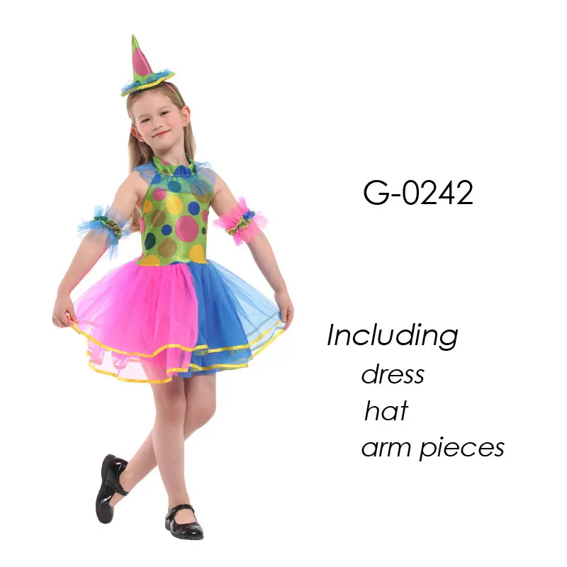 G 0242 Umorden Purim карнавальный костюм клоуна на Хэллоуин; Детский костюм цирка; костюм клоуна для девочек; Fantasia Infantil; маскарадный костюм для мальчиков - Цвет: G 0242