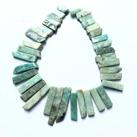 worth buying 1 strand 16 natural amazonite gem beads20 40mm long chip stone beads pendant necklace beads for jewelry making