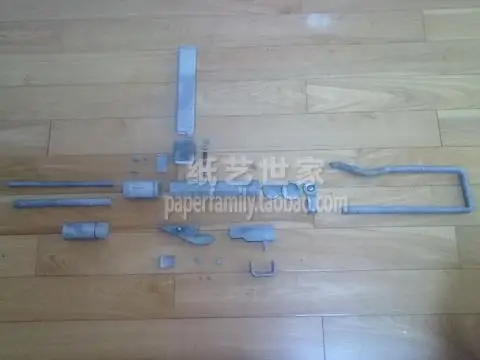 1:1 Sten пулемет 3D бумажная модель Второй мировой войны британский водопроводчик может быть пропеллер бумажное ремесло