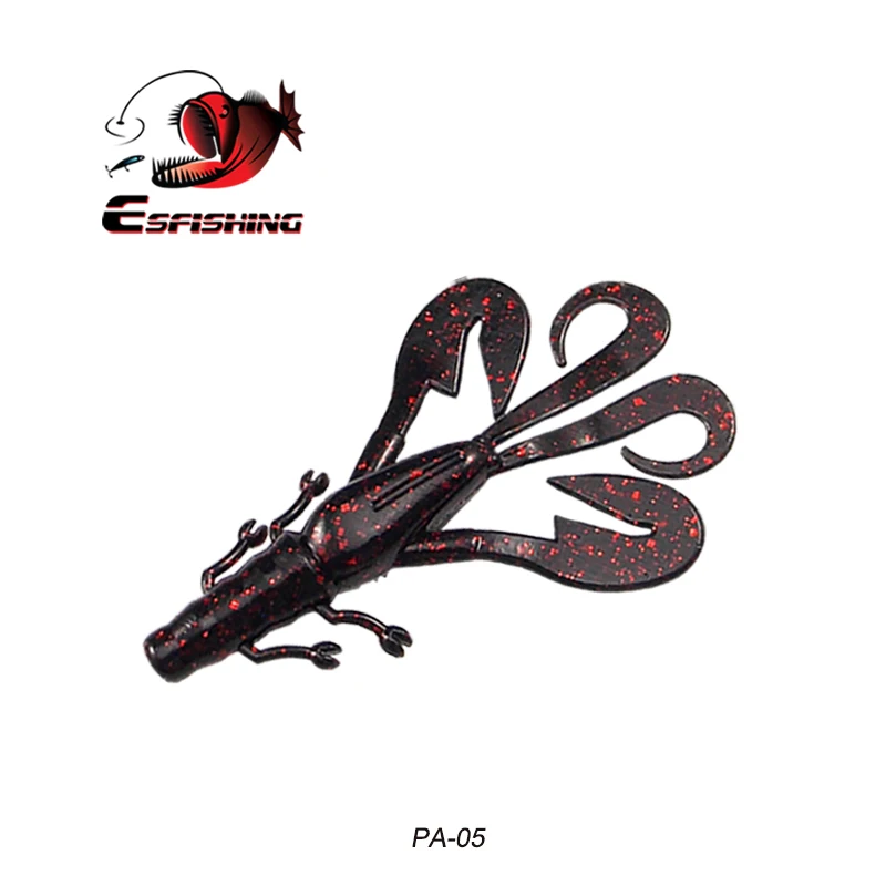 EsfishingFishing Приманка Мягкая приманка Kicker bugage 6 шт. 90 мм 7 г мягкие приманки воблеры для троллинга блестящая силиконовая приманка - Цвет: PA05