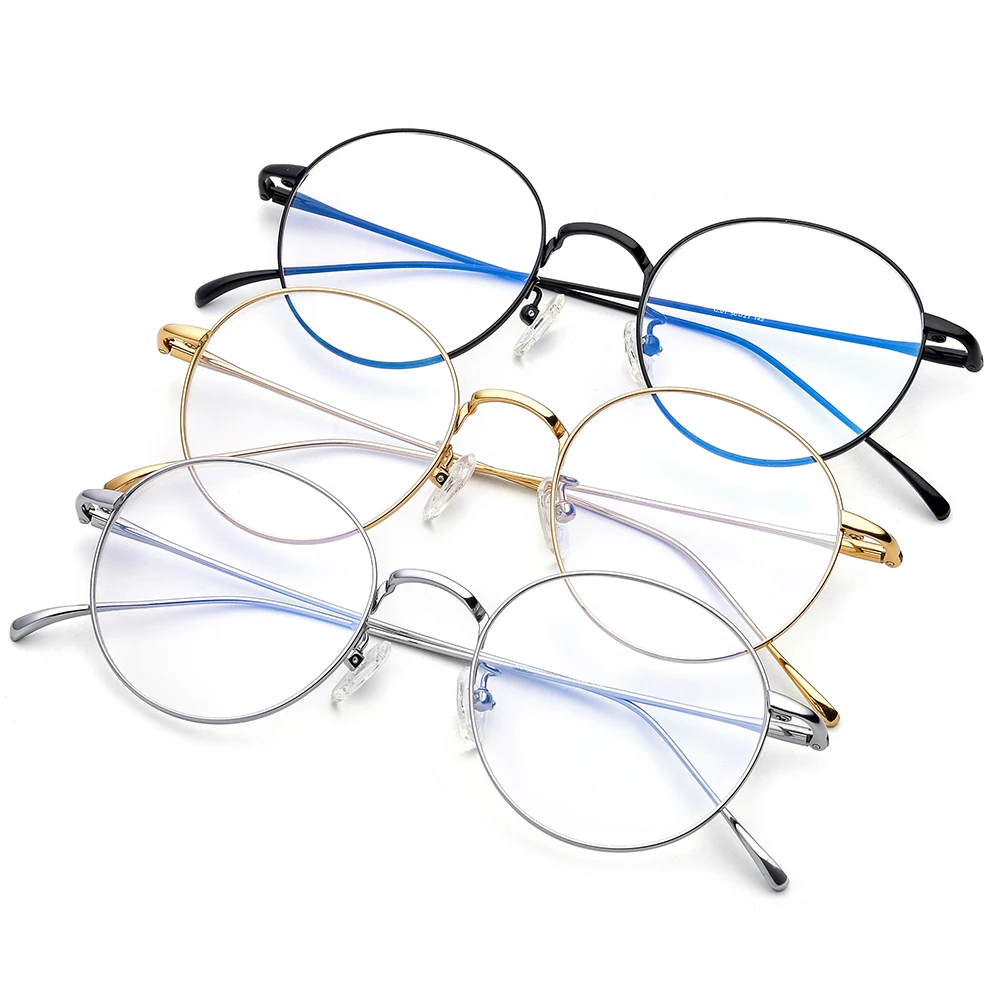 

Konichenr Pure Titanium Optical Frame Prescription Eyeglasses Women 2019 New Vintage Ultralight Round Myopia Glasses Frame Men