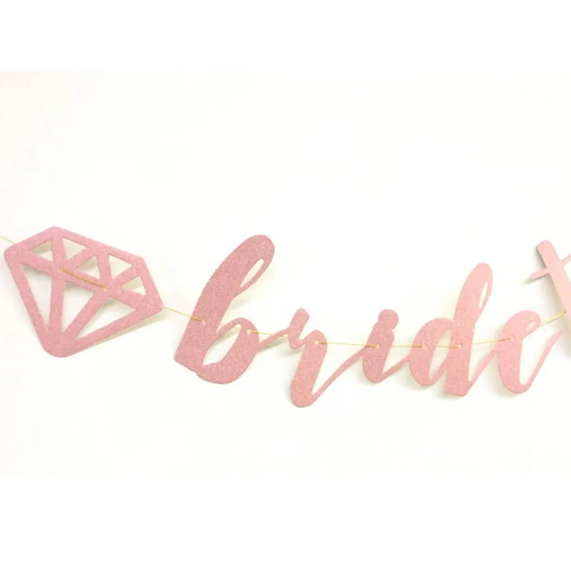 С надписью "Bride To Be" баннер Роуз Золотой флаг для молодоженов свадебный душ девичник вечеринка Свадьба украшение девичник Декор поставки