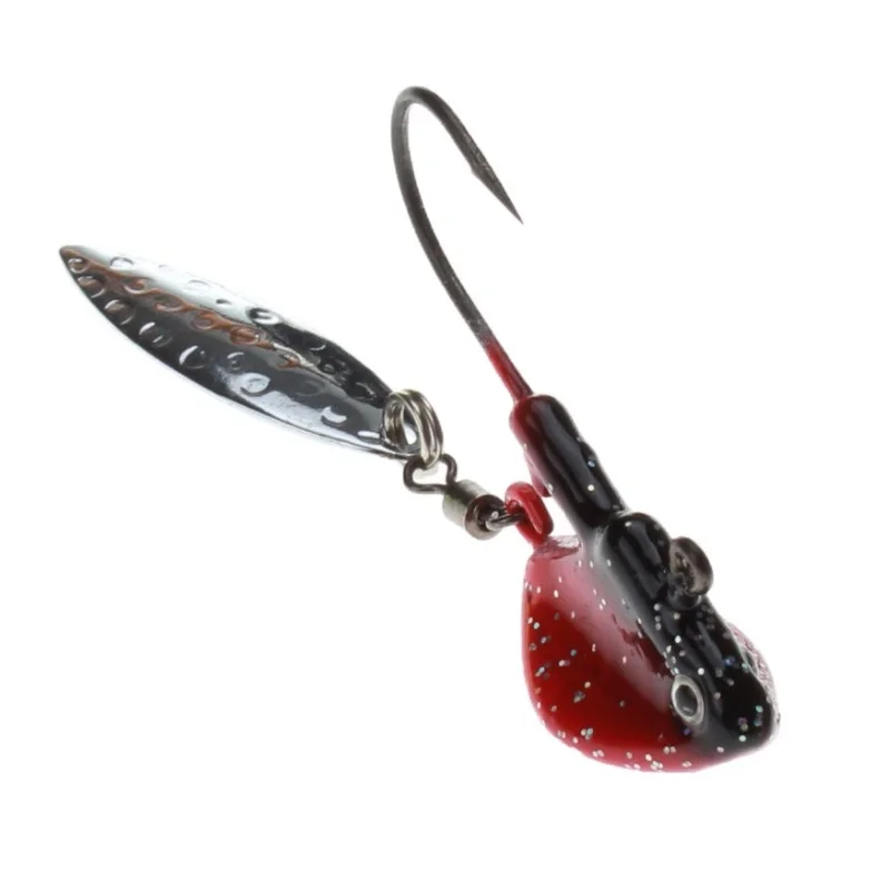 

Fish head shaped lead with hook and metal platte for lure fishing 30 pcs