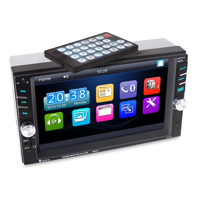 Новый 6 дюйма HD 2 Din MP5 MP4 плеер сенсорный экран автомобиля FM Радио стерео Bluetooth