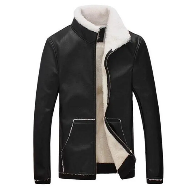 Осенне-зимняя мужская одежда больших размеров с воротником-стойкой бархатная