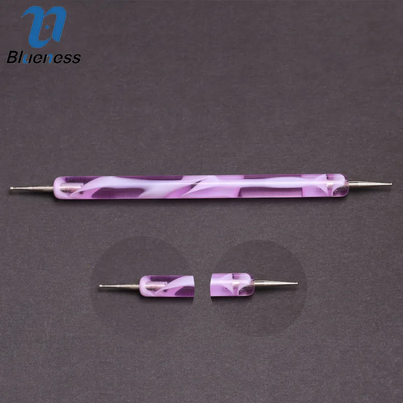 1 шт./лот двойной Кристальный вал ручек с волнистым узором для рисования сделай